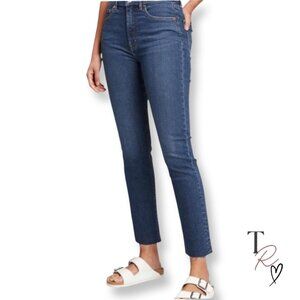 GAP Vintage Slim High Rise Jeans in Medium Wash with Raw Hem Size 27 US 4 Tall